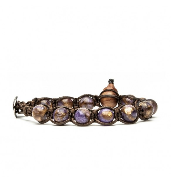 Bracciale Tamashii® Charoite – Intuizione, Trasformazione e Energia Spirituale (mod.2100000061280)