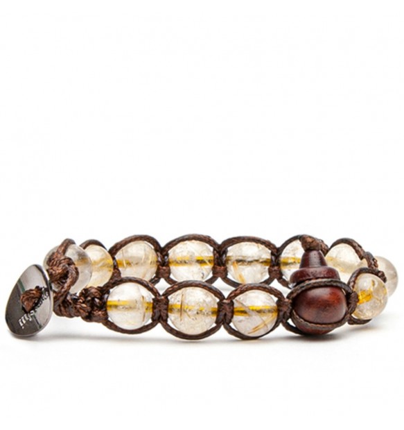 Bracciale Tamashii Tibetano Originale – Quarzo Rutilato | Illuminazione e Forza Interiore (mod.2100000071654)