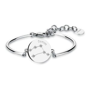 Un gioiello che celebra la tua doppia anima e il tuo spirito brillante: curioso, comunicativo e affascinante, proprio come i nati sotto il segno dei Gemelli.