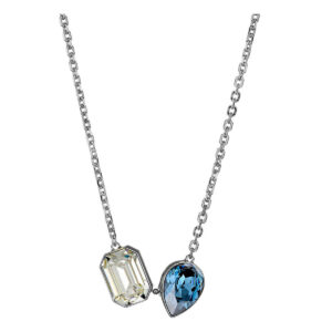 Un design luminoso e contemporaneo: la collana Liu Jo LJ1181 conquista al primo sguardo con i suoi due cristalli dalle tonalità brillanti e il look essenziale ma di grande effetto.