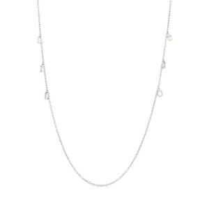 Una collana raffinata dal design elegante e moderno, arricchita da ciondoli brillanti a tema e inserti luminosi.