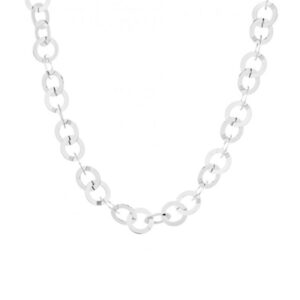 Stile deciso e moderno: la collana Liu Jo LJ1117 è composta da una catena di maglie rotonde color argento