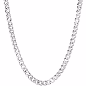 Collana Liu Jo dal design deciso e moderno, realizzata in acciaio color argento con maxi maglie a catena. Perfetta per valorizzare ogni look con uno stile urban-chic.