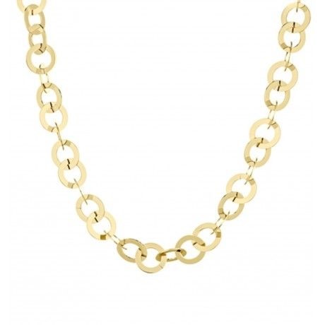 Collana Liu Jo a maglie rotonde grandi in acciaio dorato