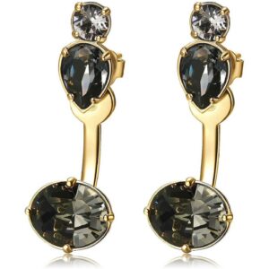 gli orecchini Brosway BFF28 con tripla pietra fumé sono il perfetto equilibrio tra stile moderno e fascino classico.