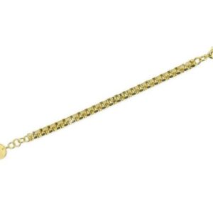 Bracciale UNOAERRE in bronzo dorato con catena grumetta sottile.