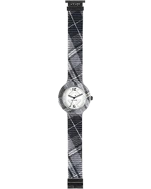 Hip Hop Watches – Orologio Unisex Tessuto Tartan Grigio (mod.7612901708294) - immagine 2