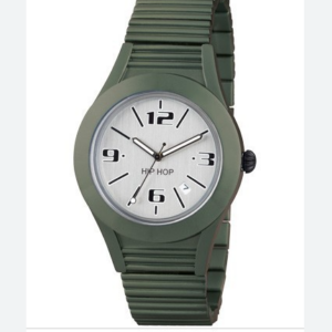 Hip Hop Watches – Orologio Unisex Verde con Quadrante Bianco (mod.7612901711812U0583)