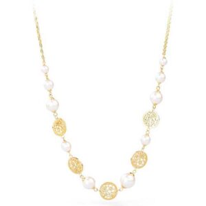 Collana Brosway Dorata con Perle e Elementi Decorativi (mod.8053251806787)