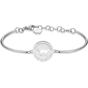 Bracciale Brosway Chakra Gatto in acciaio con incisione