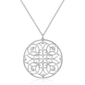Collana Brosway in Acciaio con Pendente Mandala e Cristalli (mod.8053851506025)