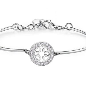 Bracciale Brosway Chakra in acciaio con fiocco di neve
