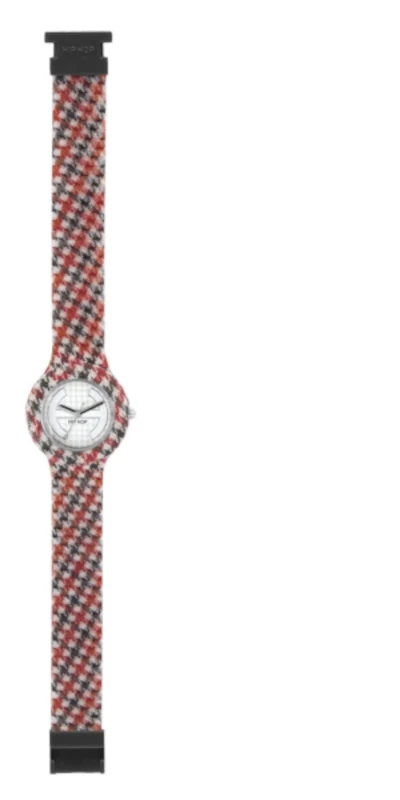 Hip Hop Watches – Orologio Unisex con Cinturino Tessuto Pied de Poule (mod.HWU0373-DE00657) - immagine 3