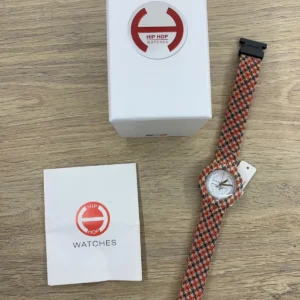 Hip Hop Watches – Orologio Unisex con Cinturino Tessuto Pied de Poule (mod.HWU0373-DE00657)