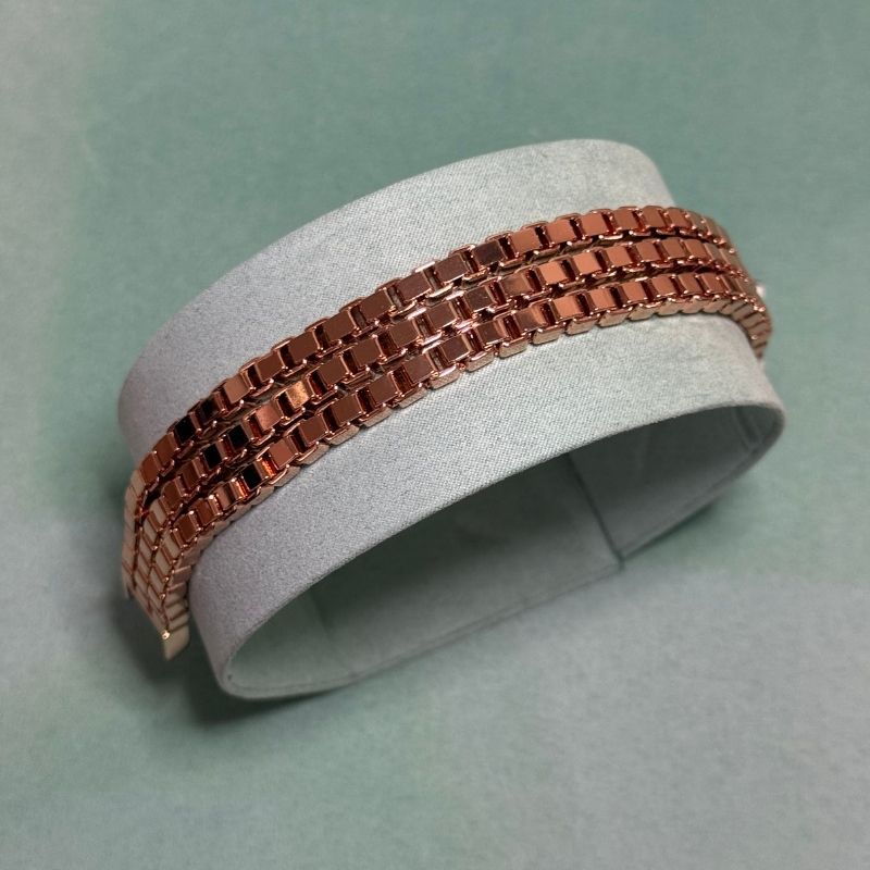 Bracciale Unoaerre in Bronzo Rosè Maglia Milano (mod. 000EXB4772000-1833) - immagine 2