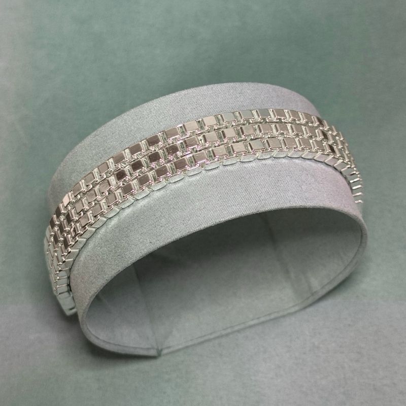 Bracciale Unoaerre in Bronzo Argentato Maglia Milano (mod. 000EXB4772000-1834) - immagine 2