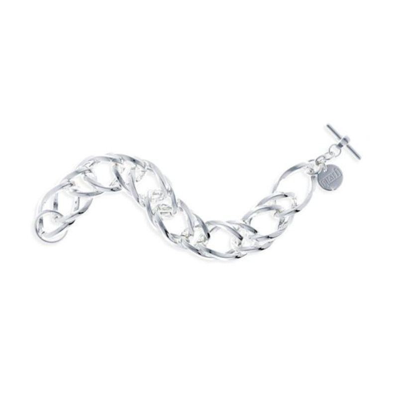 Bracciale Unoaerre Donna in Bronzo Argentato Maglia Grande (mod. 000EXH0155000-0023)