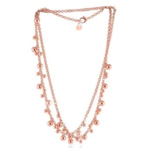 Collana Unoaerre da donna in bronzo rosato