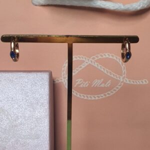 Orecchini Piti Mali con Pietra Blu (mod. 120/O-FR )