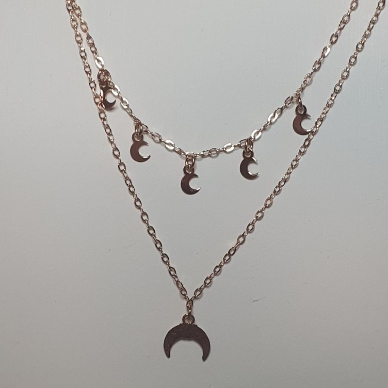 Collana Piti Malia Doppio Filo con Pendente Luna (mod. 146/C-SO) - immagine 3