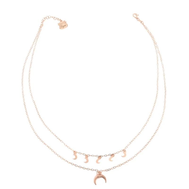 Collana Piti Malia Doppio Filo con Pendente Luna (mod. 146/C-SO)