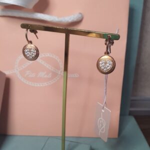 Orecchini Piti Mali con Pendente Cuore e Cristalli (mod. 149/O-AM)