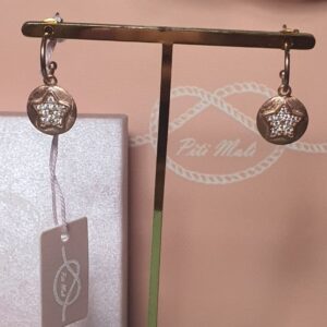 Orecchini Piti mali con Pendente Stella e Cristalli (mod. 149/O-FE)