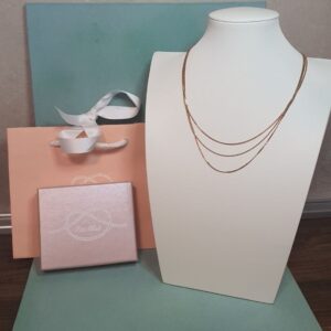 Collana Piti Mali a Tre Fili – Finitura Oro Rosa (mod. 411/C)