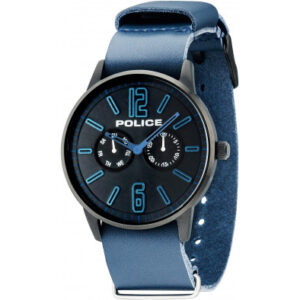 Orologio Police Uomo – Blu Notte Multifunzione con Cinturino in Pelle (mod.4895148668429)