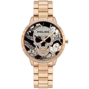 Orologio Police Donna Rose Gold – Skull Edition con Zirconi (mod.4895220921770)