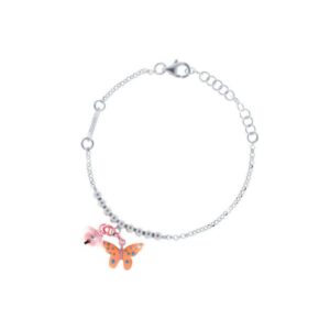 Bracciale Unoaerre Bambina con Farfalla Arancione (mod. 700YHM5534010-5177)