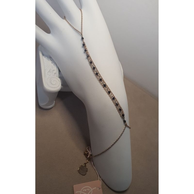 Baciamano Piti Rosé con Pietre Nere (mod. 710/BM) - immagine 2