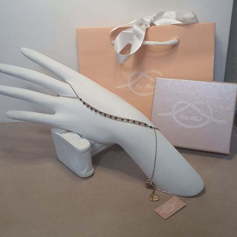 Baciamano Piti Rosé con Pietre Nere (mod. 710/BM)