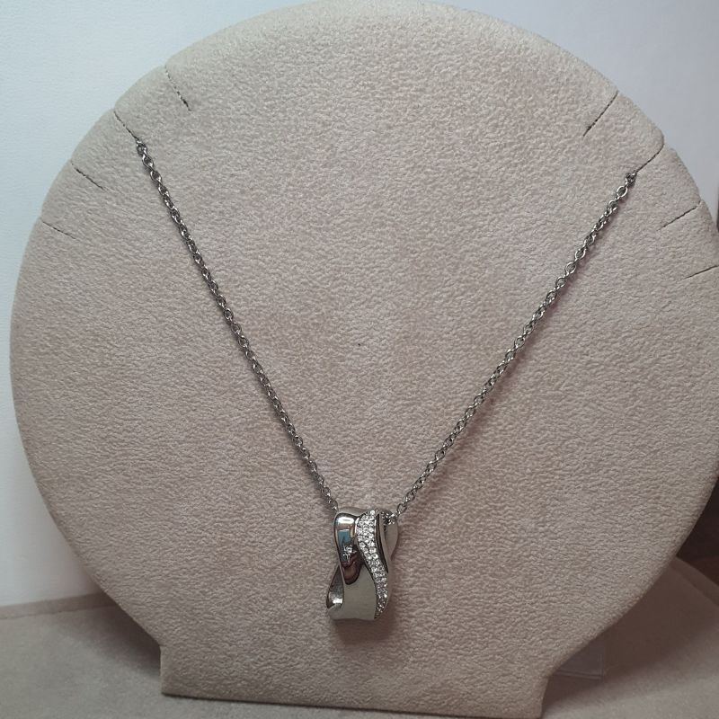 Collana Thierry Mugler con pendente onde intrecciate (mod. 7630010229042)