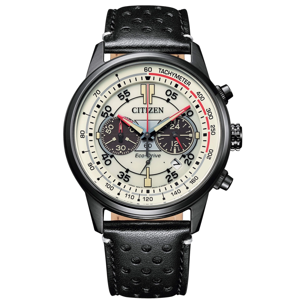 Orologio Citizen Uomo – Chrono Eco-Drive Pelle Nera Quadrante Beige(mod.8018225029449)