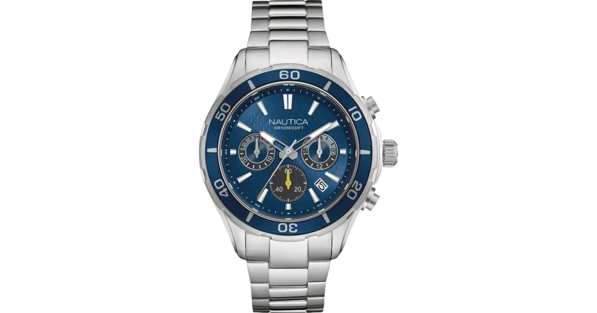 Orologio Nautica Uomo Chronograph in Acciaio e Quadrante Blu (mod.NAD18524G)