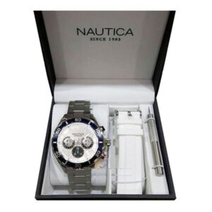 Orologio Nautica Uomo Chronograph Set con Cinturino Extra (mod.NAD20514G)