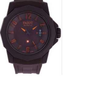 Orologio Pajot Swiss Made – Nero Opaco con Dettagli Arancio (mod.PJ-L1303)