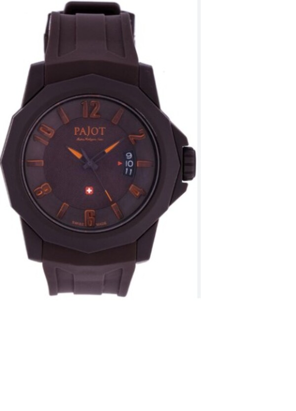 Orologio Pajot Swiss Made – Nero Opaco con Dettagli Arancio (mod.PJ-L1303)