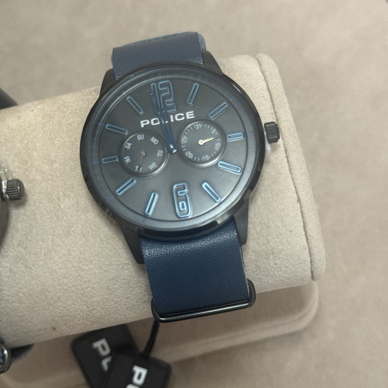 Orologio Police Uomo – Blu Notte Multifunzione con Cinturino in Pelle (mod.4895148668429) - immagine 3