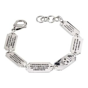 Bracciale 2Jewels in acciaio con targhette incise (mod.231277)