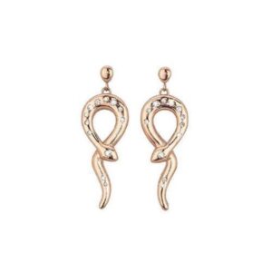 Orecchini 2Jewels serpente dorati con cristalli (mod.261158)
