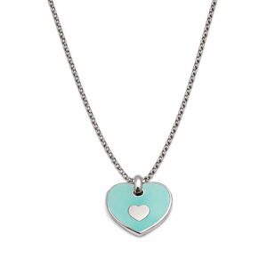 Collana con Cuore Verde Acqua (mod. 1112202518104)
