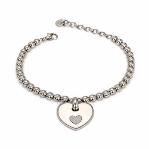 Bracciale con Cuore Bianco (mod. 512202512149)