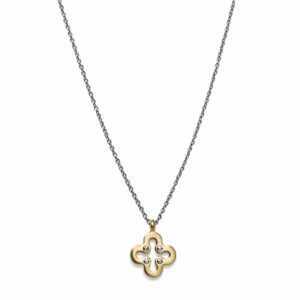 Collana Quadrifoglio Dorato Porta Fortuna (mod. 1112202518197)